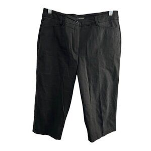 Bay Studio Womens Black Mid-Rise Cropped Pants Size 10
